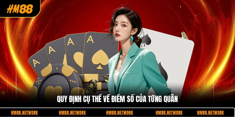 Quy định cụ thể về điểm số của từng quân